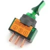 Oem ON-OFF jungiklis ASW-14D su LED, 12V/20A - žalias