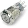 Oem ON-OFF jungiklis monostabilus - plokščias - mėlynas - 12V