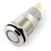 Oem ON-OFF jungiklis su fiksacija - PBW-16AP - 2A/250V - plokščias raudonas apvalus