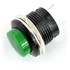 Oem ON-OFF mygtukas, momentinis, apvalus 250V/3A - žalias - 5 vnt