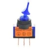 Oem ON-OFF tumblerinis jungiklis ASW-14D su LED, 12V/20A - mėlynas
