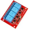 Openplatform Relės modulis Iduino 4 kanalai - 10A/250VAC kontaktai - 5V ritė