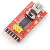 Openplatform Keitiklis USB-UART FTDI FT232RL miniUSB + USB laidas