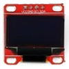 Openplatform OLED ekranas, mėlyna grafika, 0.96” 128x64px I2C - raudonas