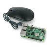 Optinė pelė Raspberry Pi 4B / 3B + / 3B / 2B - juoda