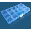 Oem Organizatorius 15 skyrių 175x100x22mm - mėlyna - konteineris smulkiems daiktams