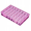 Oem Organizatorius 24 skyriai 195x130x36mm - rožinė - konteineris smulkiems daiktams