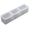 Oem Organizatorius 3 skyriai - 110x25mmx25mm - rakinamas niekučių konteineris