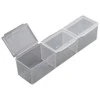 Oem Organizatorius 3 skyriai - 110x25mmx25mm - rakinamas niekučių konteineris