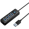 Orico Hub USB iki 4x USB 3.0, 5 Gbps, 0.15 m (juodas)