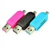 Oem OTG USB adapteris – MicroUSB – SD/T-Flash kortelių skaitytuvas – OTG kortelių skaitytuvas