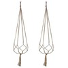 Oem Pakabinamas gėlių stovas - 105 cm - Virvės kabykla - Macrame - Boho