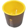 Oem PATIO savaiminio drėkinimo vazonas - 22 cm baltas plastikinis vazonas