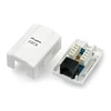 LANBERG OU6-0001-W UTP Data Box 1 prievado RJ45 neekranuotas kat. 6