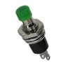 Oem PBS-110 momentinis mygtukas - žalias - 250V-1A/125V-3A - 7mm - apvalus