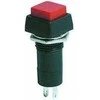 Oem PBS-12A mygtukas – 250V 1A – raudonas – bistabilus – kvadratinis