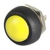 Oem PBS-33B momentinis mygtukas - geltonas - 250V-1A - 12mm - monostabilus - apvalus