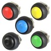 Oem PBS-33B momentinis mygtukas – mėlynas – 250V-1A – 12 mm – monostabilus – apvalus