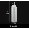 Oem PE/PP buteliukas 240ml - su dangteliu - skysčiams dozuoti