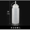 Oem PE/PP buteliukas 450ml - su dangteliu - skysčiams dozuoti