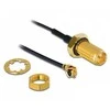 Oem Perėjimas – U.FL (IPEX) į RP-SMA lizdą – tiesus adapteris su 200 mm kabeliu