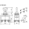 Oem Perjungimo jungiklis – E-TEN1321 – 15A – 250V – 2 padėčių – 6 kontaktų