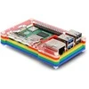 Pibow Coupe 5 – Raspberry Pi 5 laipsnių – Rainbow – PiMoroni PIM678