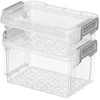 Plastikinė dėžutė - 55x45x15mm - Uždara talpykla - Organizatorius