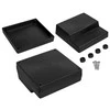 Plastikinė dėžutė Kradex Z20 juoda 120x126x54mm