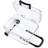 Plastikinė dėžutė su dvigubu užsegimu - 63.5x48x21mm - Rakinamas konteineris - Organizatorius