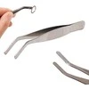 Oem Metalinis pincetas - 11 cm - lenkti - universalūs pincetai