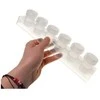Oem Plastikinis indelis 8x3ml cirkoniui, dažams - sujungti uždari indai