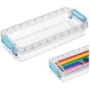 Plastikinis konteineris su dangteliu ir spaustuku 205x85x40mm užrakinamas organizatorius