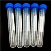 Oem Plastikinis mėgintuvėlis su matavimo puodeliu - 10ml - 16.5x105mm - su dangteliu
