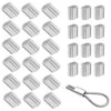 Oem Plieninis kabelio gnybtas - 5 mm kabeliui - 10 vnt - ovali aliuminio mova