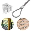 Oem Plieninis kabelio gnybtas - 5 mm kabeliui - 10 vnt - ovali aliuminio mova
