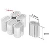 Oem Plieninis kabelio gnybtas - 5 mm kabeliui - 10 vnt - ovali aliuminio mova