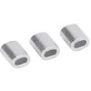 Oem Plieninis kabelio spaustukas - 2 mm kabeliui - 10 vnt - ovali aliuminio mova