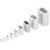 Oem Plieninis kabelio spaustukas - 5 mm kabeliui - 10 vnt - ovali aliuminio mova