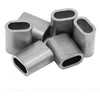 Oem Plieninis kabelio spaustukas - 5 mm kabeliui - 10 vnt - ovali aliuminio mova