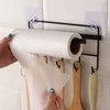 Oem Popieriaus laikiklis su 5 pakabomis - juodas - Rankšluosčių laikiklio folijos