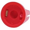 Oem Potenciometro rankenėlė - ašis 6 mm - aukštis 17 mm - Raudona rankenėlė 1 vnt