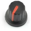 Oem Potenciometro rankenėlė GC16 raudona - 6/16mm - x5