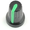 Oem Potenciometro rankenėlė RCL14 žalia - 6/14mm - 5 vnt.
