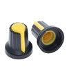 Oem Potenciometro rankenėlė - velenas 6mm - aukštis 17mm - geltona - 1 vnt
