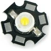 Oem Power LED Star 1W - šiltai baltas su radiatoriumi