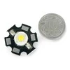 Oem Power LED Star 1W - šiltai baltas su radiatoriumi