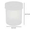 PP užsukamas indelis - 500 ml - pusiau permatomas - apvalus