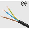 Przedłużacz Prailgintuvas, 4 lizdai, 3 m, prancūziško tipo, su jungikliu (3x1,5 mm), Rebel juodas
