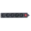 LANBERG PS1-05E-0150-BK 1.5M Juodas LANTERGE CURVE 5X 230V PL su grandinės pertraukikliu, pilnai varinis